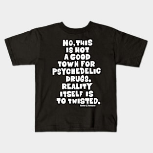 Fear and Loathing Raoul Duke Tee: Psychedelic Wisdom Kids T-Shirt